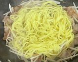 簡単☆豚ニラもやしの塩焼きそば作り方3写真