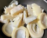 真竹の炒め煮〜高血圧、動脈硬化、大腸癌に作り方3写真