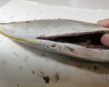 鯵の姿盛り（シマアジ）作り方1写真