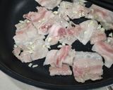 豚バラ、オレンジのパクチー炒め作り方3写真