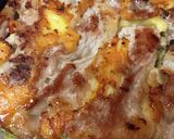 四角いお好み焼き●米粉の豚玉チーズ焼き作り方2写真