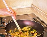 小松菜と油揚げの炒めもの作り方18写真