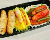 チーズのベーコン巻き〜卵で包んで♡お弁当作り方19写真