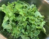 ケールと納豆のチャーハン作り方1写真