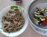 冷し蕎麦の昼食のレシピ作り方7写真