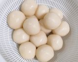 きな粉白玉団子の白あん掛け作り方2写真