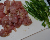 簡単！旨い！鶏もも肉ピーマンごまオイ炒め作り方1写真