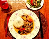 夏の元気ランチ☀パクチーたっぷり焼きそば作り方7写真