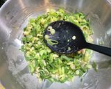 切って混ぜて焼くだけ！簡単ネギ焼き！作り方3写真