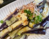 丸ごとレンジで♪ジューシー茄子の薬味和え作り方8写真