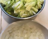 白菜トマトのクリーミースープ作り方1写真