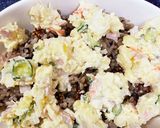 玄米と豆腐で★簡単ポテサラリメイクドリア作り方2写真