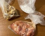 カリカリ豚こまと舞茸の唐揚げサラダ作り方1写真