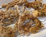 カリカリ豚こまと舞茸の唐揚げサラダ作り方3写真