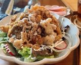 カリカリ豚こまと舞茸の唐揚げサラダ作り方5写真