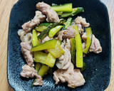 豚こまときゅうりの炒め物（焼肉のタレ）作り方5写真