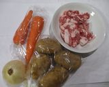 塩肉じゃが煮物♪かんたん酢だけ簡単作り方1写真