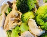 鶏胸肉の塩茹で＆ベビーリーのフサラダ作り方3写真