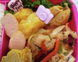 今日のお弁当（スノーマンI DO ME）作り方3写真