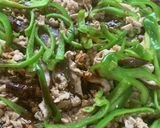 干し椎茸とピーマンと豚肉の細切り炒め作り方9写真