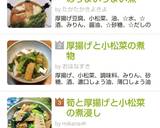 厚揚げ豆腐と小松菜のうまいうまい煮作り方5写真