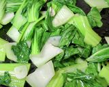 青梗菜だけ♪オイスターソースで炒めたよ♡作り方5写真