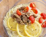 いわし缶とトマトのにんにくレモンそうめん作り方4写真