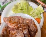鉄板焼き（もろみで柔らか牛肉炒め）作り方1写真