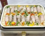 ホットプレートで肉巻き野菜蒸し作り方4写真