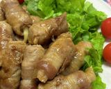 竹輪チーズ巻いただけの豚ロース肉の角煮風作り方5写真