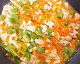 肉なしでも美味しい！玉子炒り豆腐！！作り方4写真