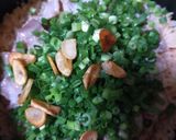 ガッツリ肉飯！にんにく醤油の炊き込みご飯作り方4写真
