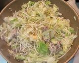 豚キャベもやしのとん平焼き作り方2写真