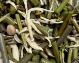 無水鍋で炊く筍たっぷり山菜おこわ もち米作り方3写真