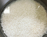 無水鍋で炊く筍たっぷり山菜おこわ もち米作り方1写真