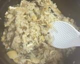 無水鍋で炊く筍たっぷり山菜おこわ もち米作り方11写真