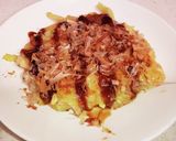 米粉ともち麦の野菜たっぷりお好み焼き作り方7写真