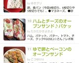 ハムとチーズのオープンサンド♪バケットで作り方5写真