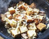 サバ缶で作る！厚揚げ味噌チーズ煮込み作り方7写真
