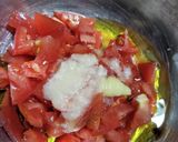 切って混ぜるだけ！さっぱり塩糀トマト素麺作り方3写真