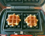 HBとワッフルメーカーでベルギーワッフル作り方10写真