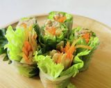 ＊ささみと春雨の生春巻き＊さっぱり梅風味作り方10写真