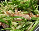 鶏胸肉のもろみ青椒肉絲作り方5写真