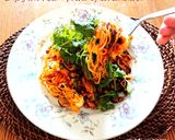 アジア3ヶ国焼きそば☀パクチー納豆キムチ作り方5写真