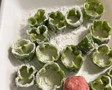 縦詰め！ピーマン肉詰め★牛乳、パン粉なし作り方5写真