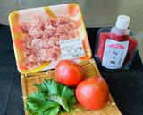 【おいしく減塩！】トマトと梅肉の冷しゃぶ作り方1写真
