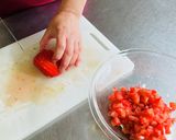 【おいしく減塩！】トマトと梅肉の冷しゃぶ作り方2写真