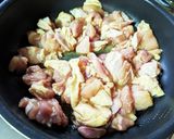 鶏もも肉とニンニクの茎のウマウマ炒め作り方5写真