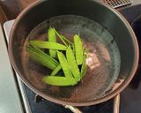 ～包丁不要で簡単～絹さやのえびチリマヨ作り方2写真