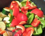夏野菜と豚三枚肉のオイスー炒め作り方9写真